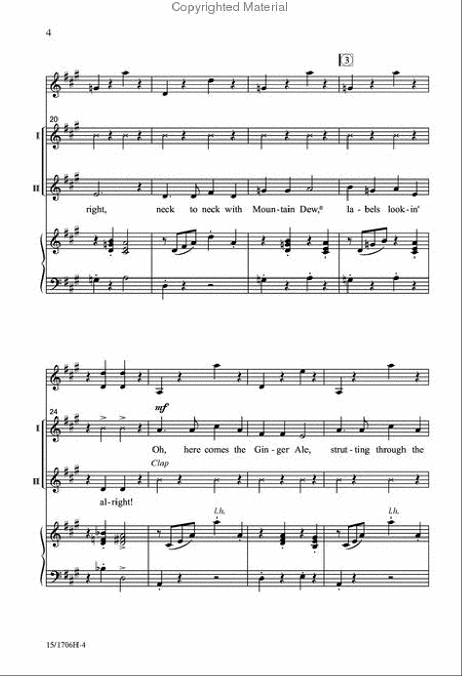 Pop Bottle Hoedown Pop Bottle Hoedown 2-Part scores gallery preview page 4