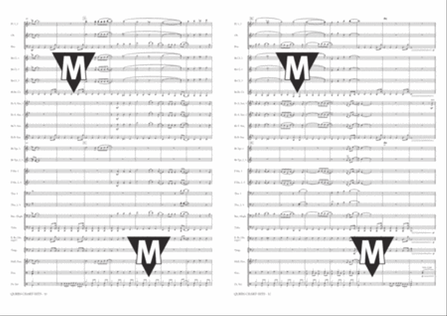 Queen Chart Hits Queen Chart Hits Concert Band scores gallery preview page 7