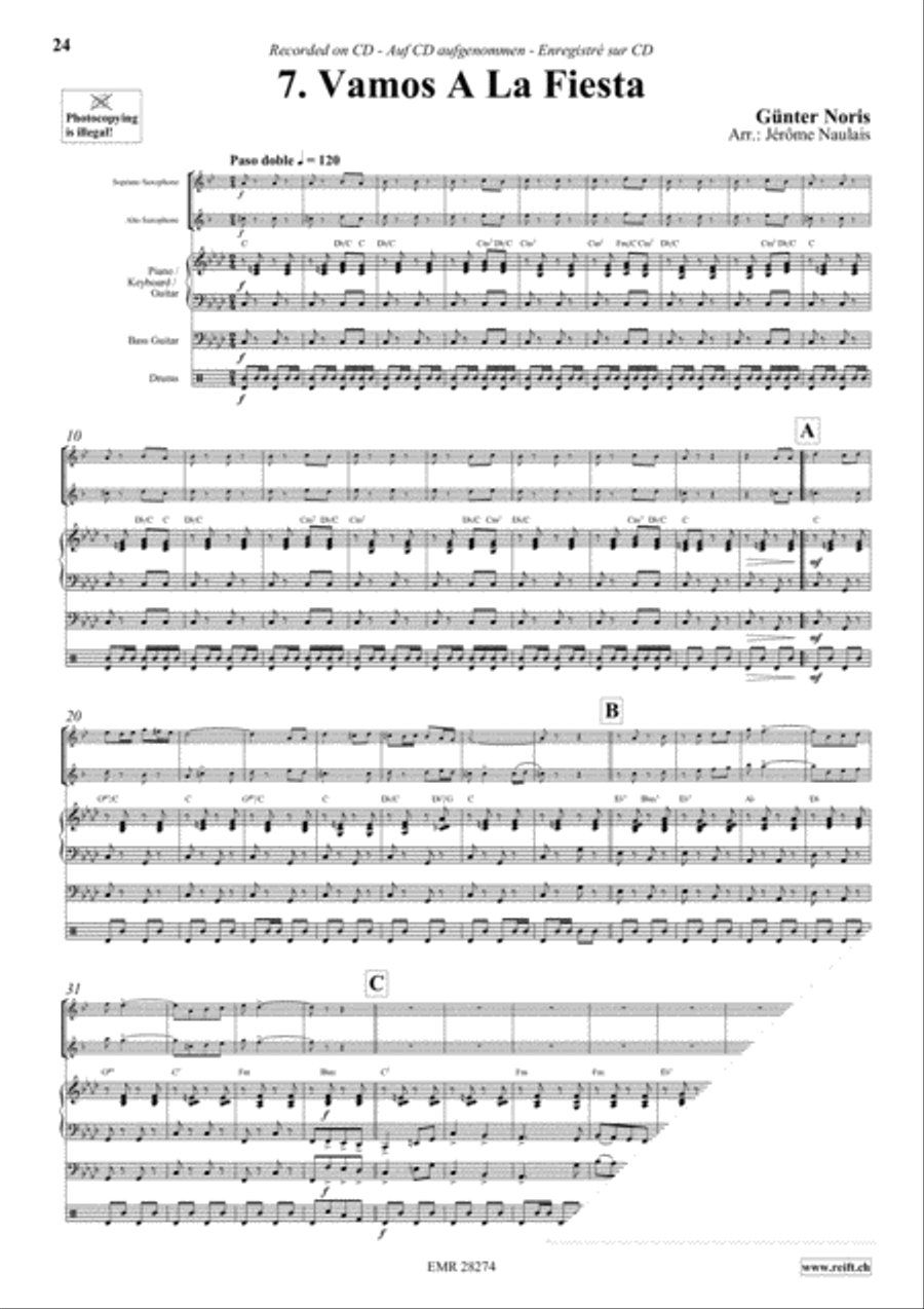 Let's Dance Volume 5 Woodwind Ensemble scores gallery preview page 9