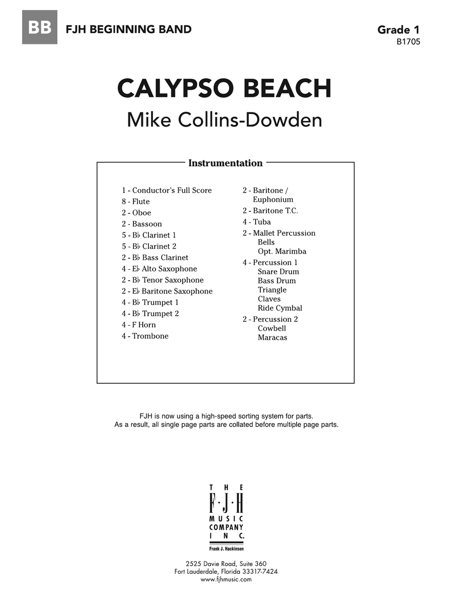 Calypso Beach: Score