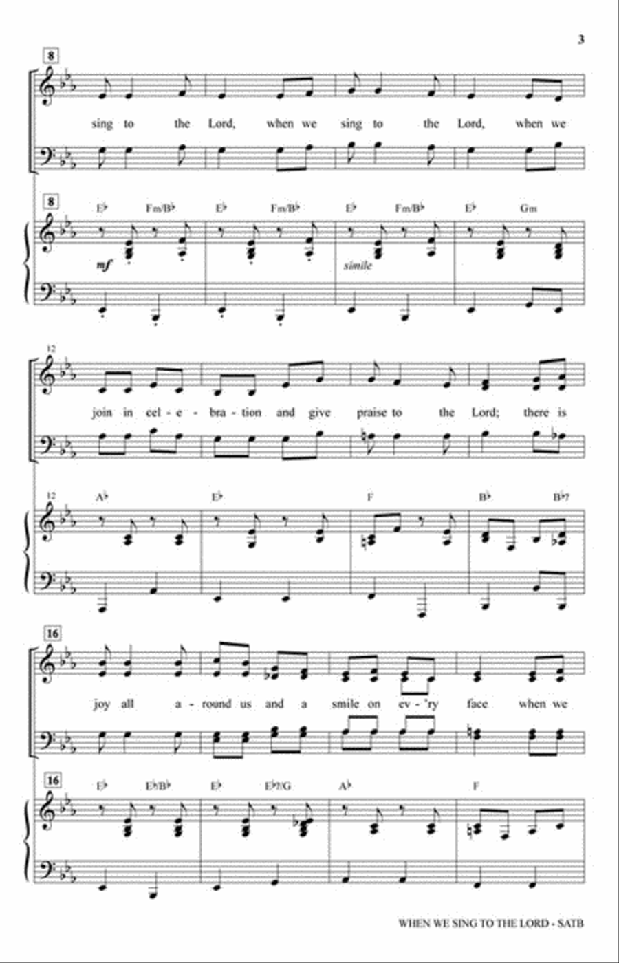 When We Sing to the Lord 4-Part scores gallery preview page 3