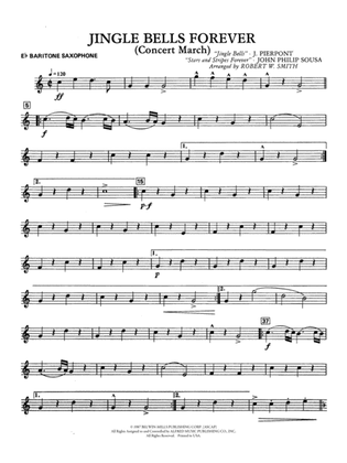 Jingle Bells Forever (Concert March): E-flat Baritone Saxophone