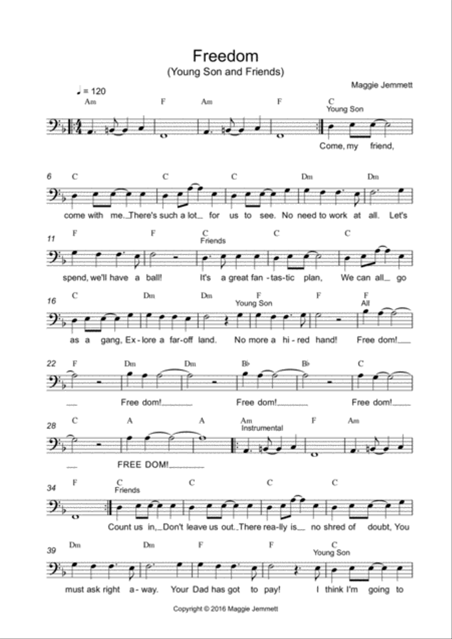 Freedom Small Ensemble scores gallery preview page 1