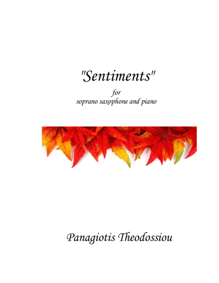 "Sentiments" for soprano saxophone and piano image number null