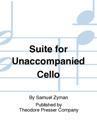 Book cover for Suite for Unaccompanied Cello