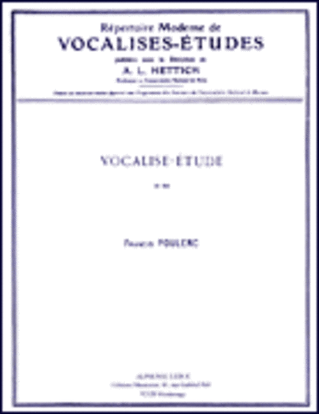 Vocalise-Etude pour Voix Elevees