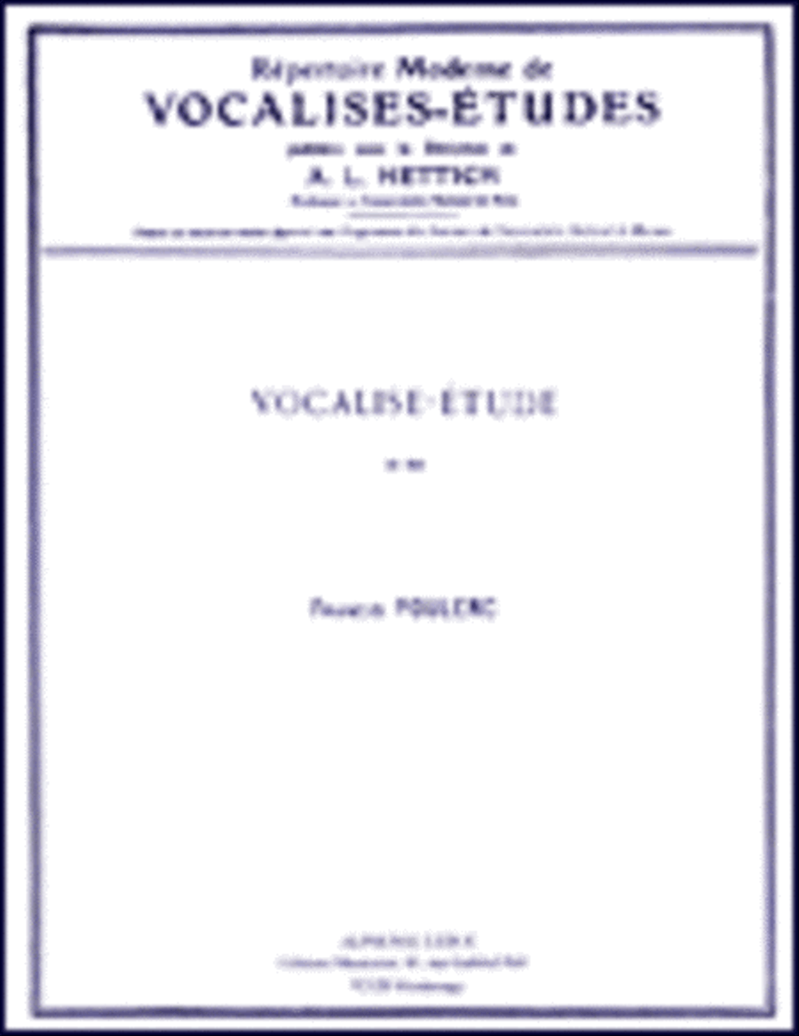 Vocalise-Etude pour Voix Elevees Voice scores gallery preview page 1