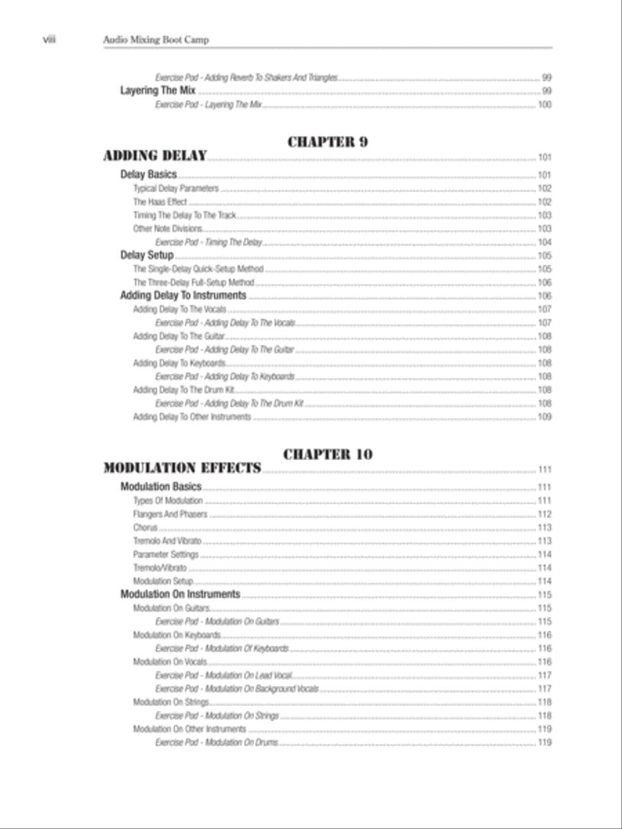 Audio Mixing Boot Camp Textbook scores gallery preview page 17