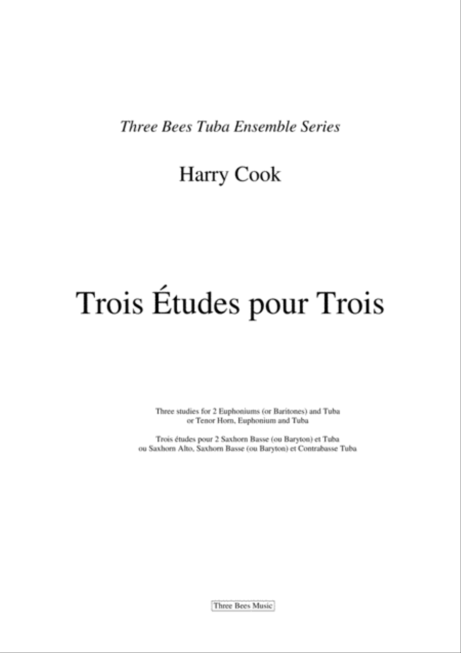 Trois Etudes pour Trois Brass Duet scores gallery preview page 1