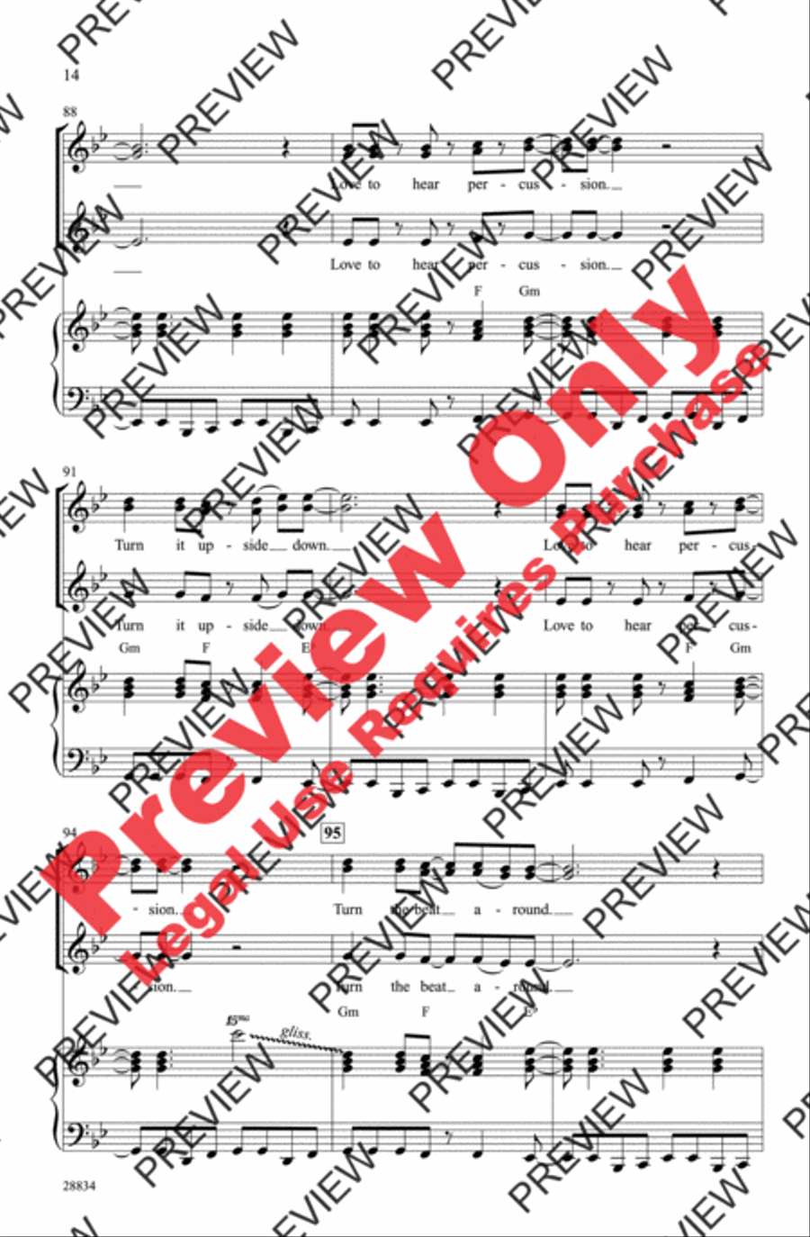 Turn the Beat Around Turn the Beat Around Women's Choir scores gallery preview page 14