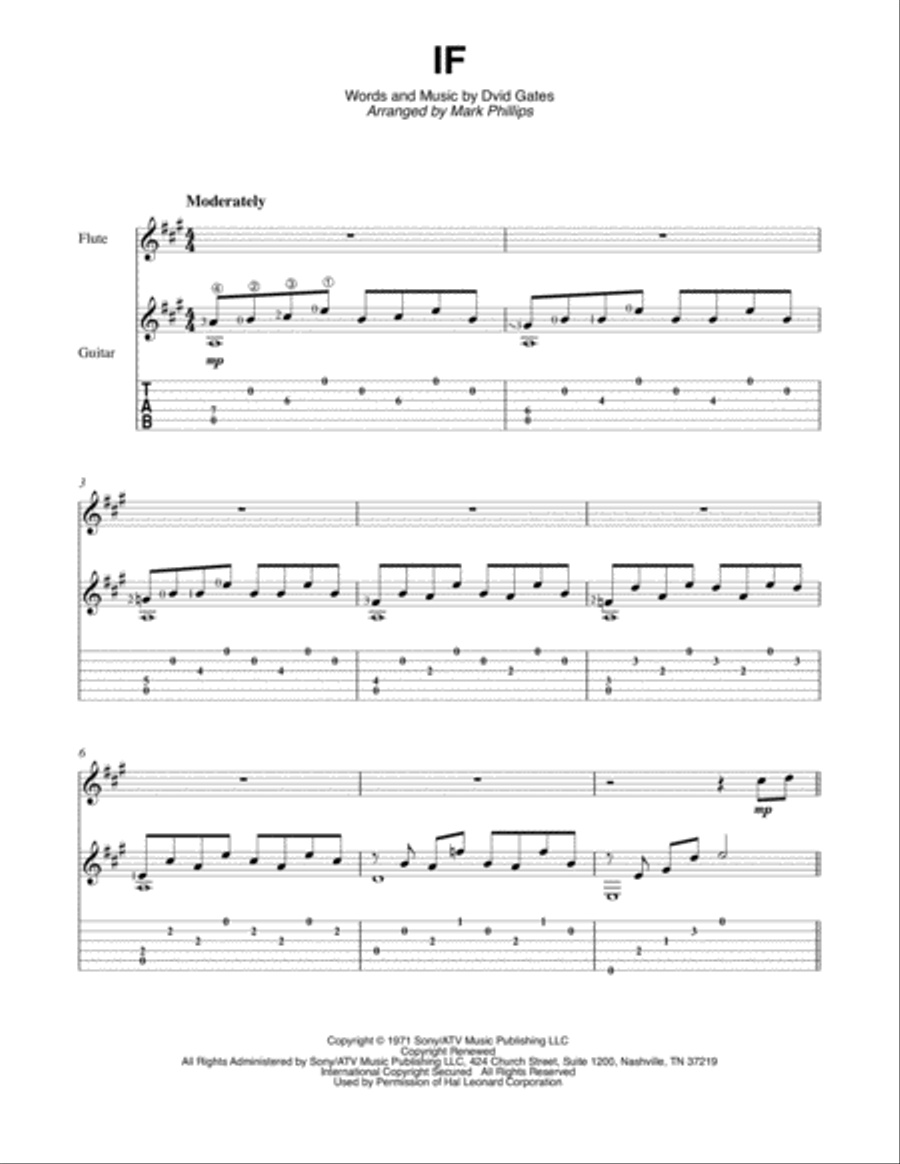 If If Flute scores gallery preview page 1