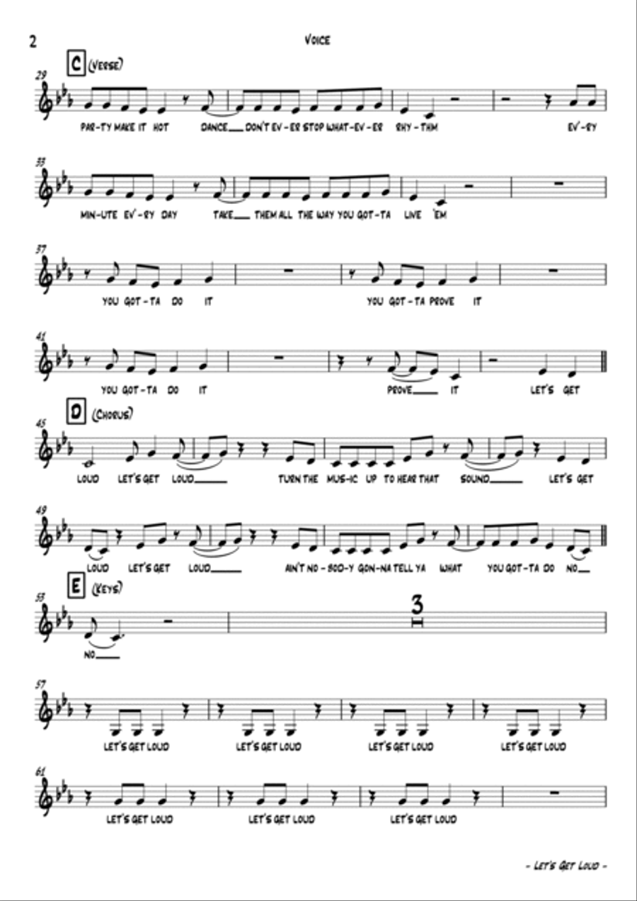 Let's Get Loud Large Ensemble scores gallery preview page 3