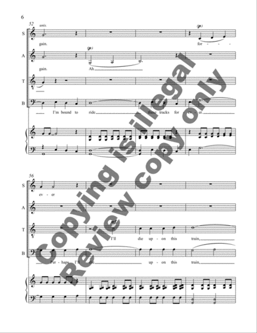 Maid of Constant Sorrow 4-Part scores gallery preview page 18