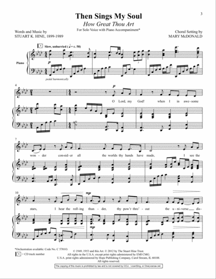 Then Sings My Soul (How Great Thou Art) Then Sings My Soul (How Great Thou Art) Voice scores gallery preview page 2