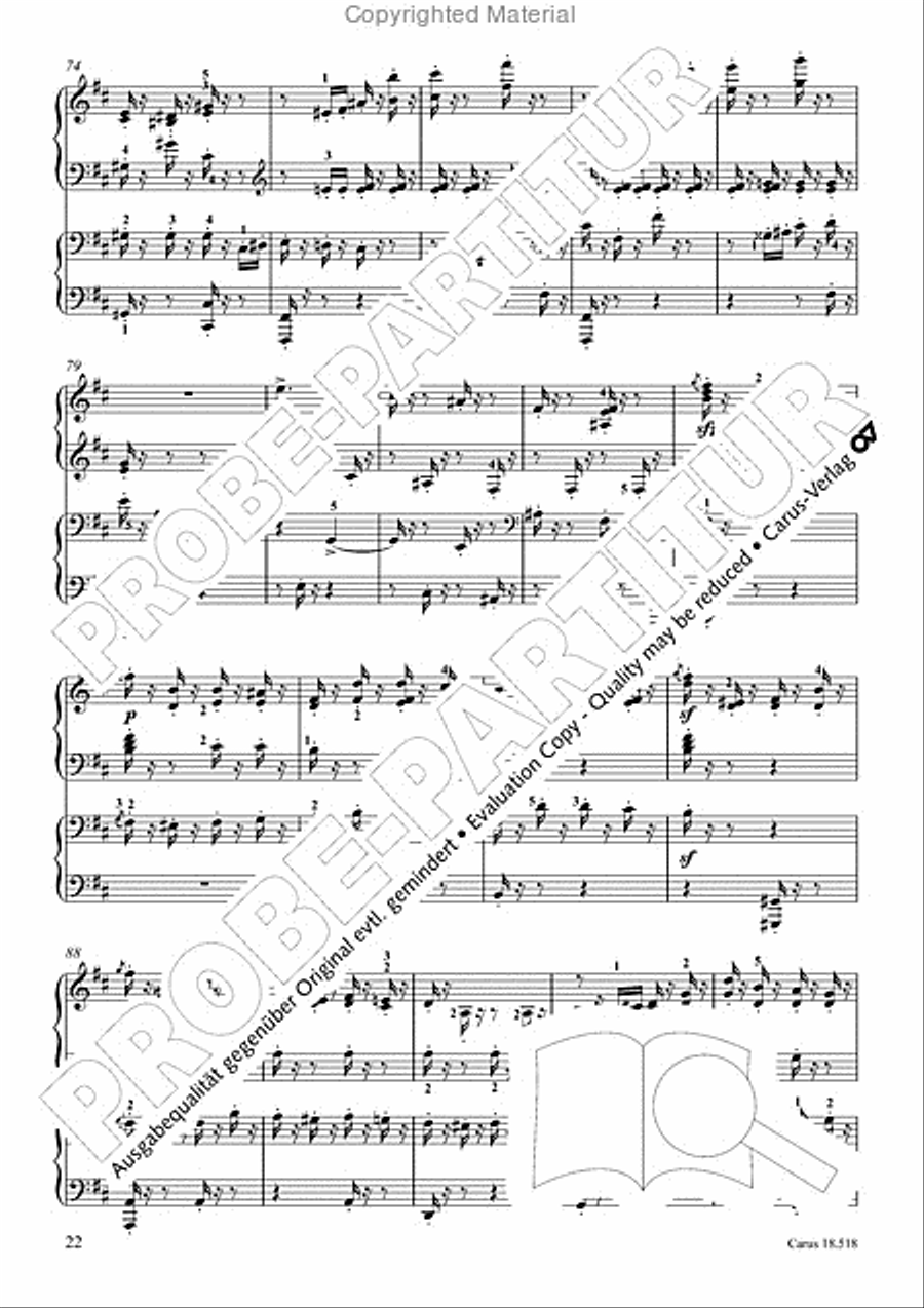 6 Pieces in the form of canons Piano scores gallery preview page 24