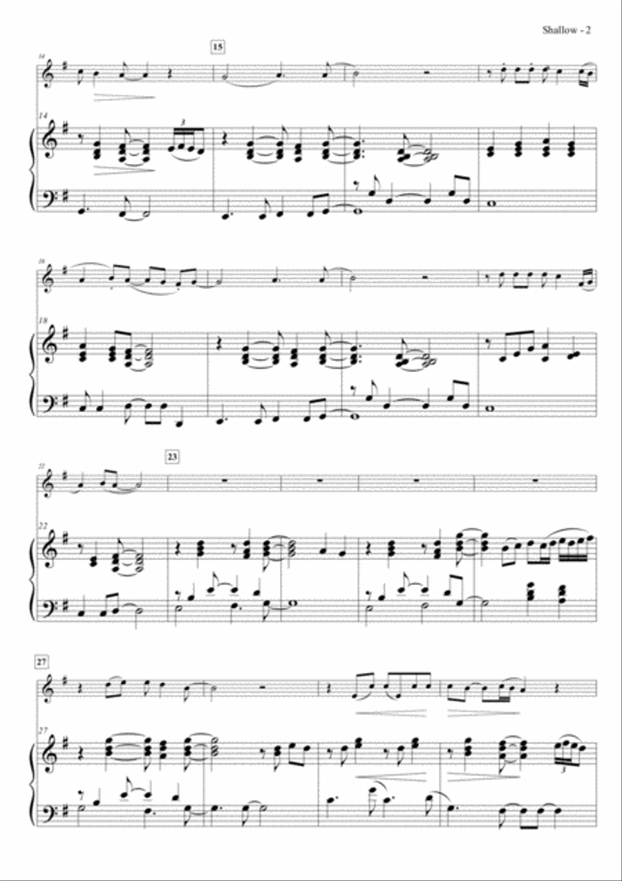 Shallow Flute Solo scores gallery preview page 3