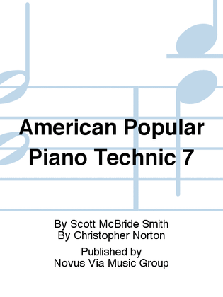 Book cover for American Popular Piano Technic 7
