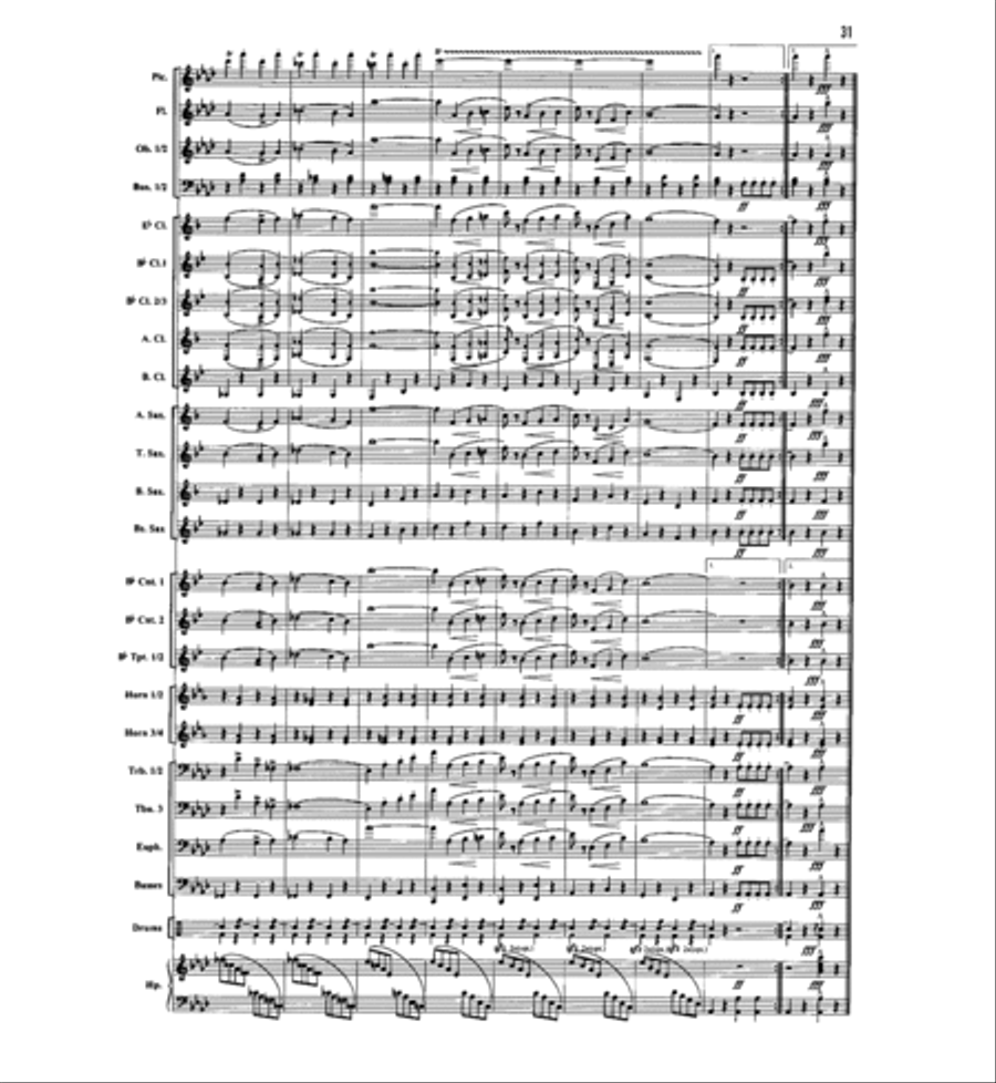 The Stars and Stripes Forever Concert Band scores gallery preview page 15