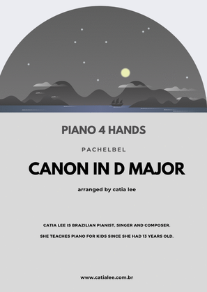 Book cover for Canon in D - Pachelbel for piano 4 hands