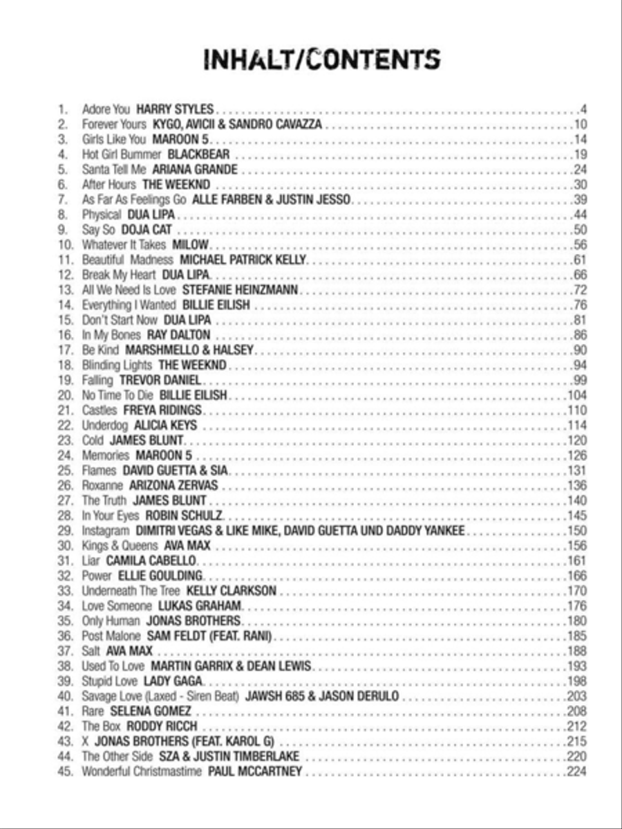 Beat It! 7: 45 Chart Hits Piano, Vocal, Guitar scores gallery preview page 3