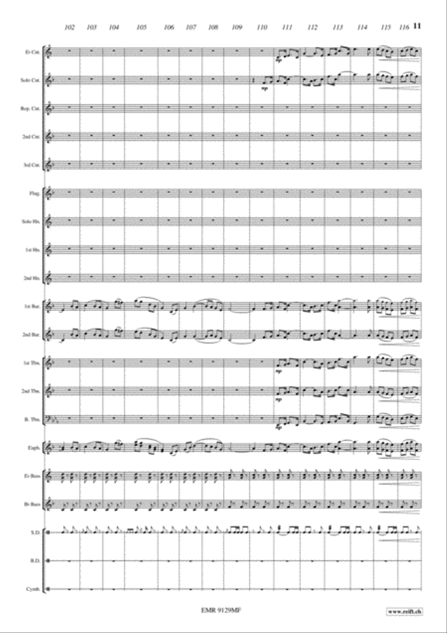 March Of Honor March Of Honor Brass Band scores gallery preview page 11