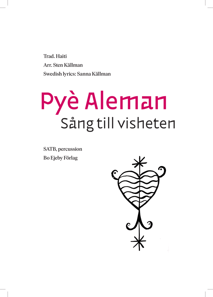 Pyè Aleman 4-Part scores gallery preview page 1