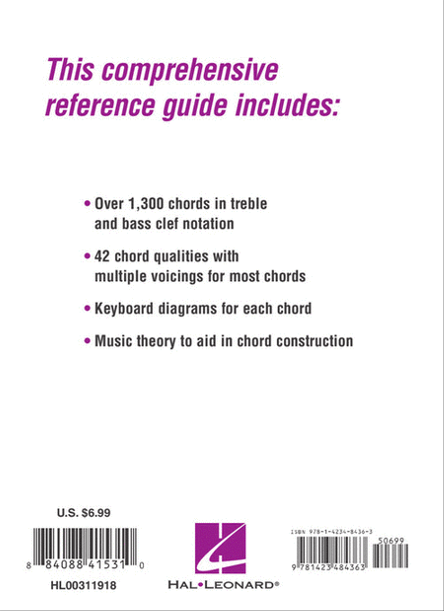 Hal Leonard Pocket Piano Chord Dictionary