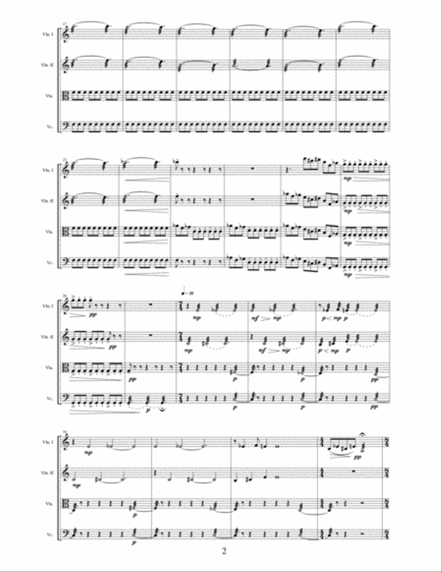 String Quartet #1 String Quartet scores gallery preview page 2