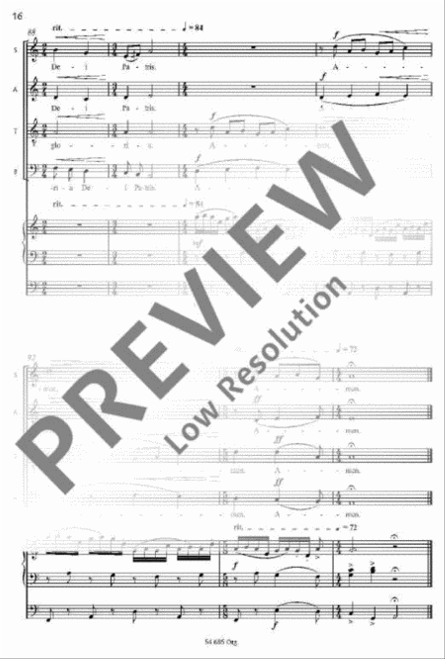 Missa brevis Mixed Choir scores gallery preview page 13