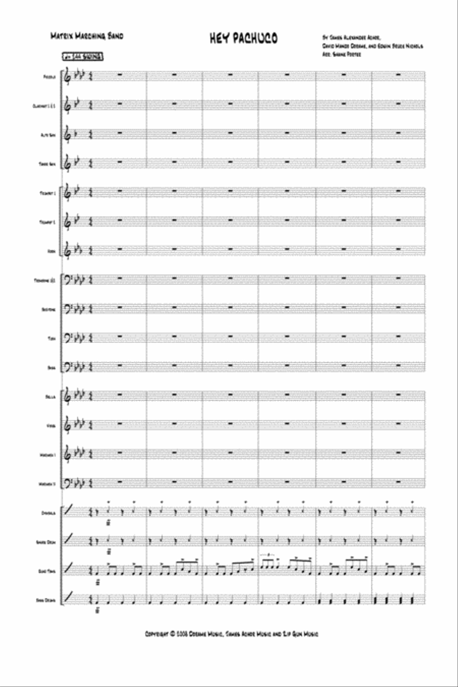 Hey Pachuco Marching Band scores gallery preview page 2