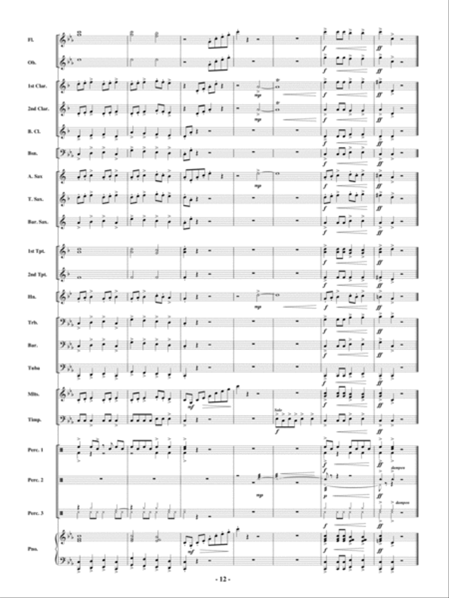 Abominable Snowman Chase Abominable Snowman Chase Concert Band scores gallery preview page 11