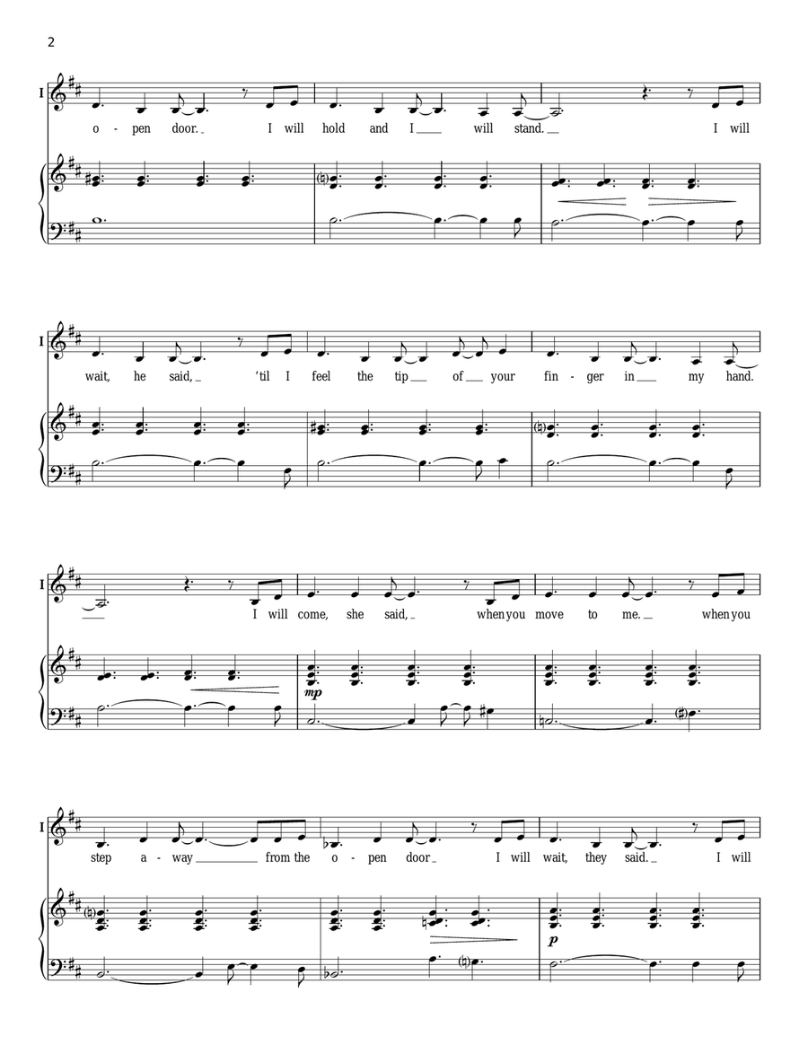 In This Room In This Room Voice scores gallery preview page 2