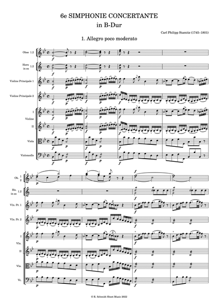 6e Simphonie Concertante in B-dur (Score & parts) image number null