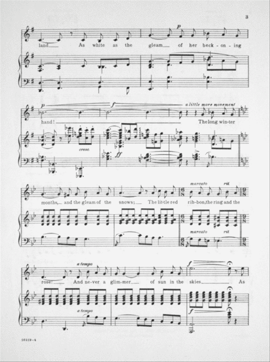 The Ribbon, the Ring and the Rose Low Voice scores gallery preview page 3
