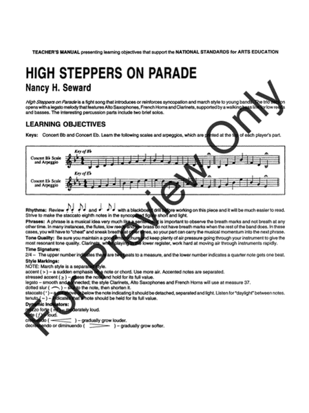 High Steppers On Parade - Full Score
