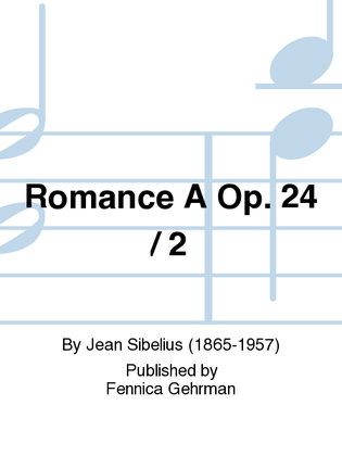 Book cover for Romance A Op. 24 / 2