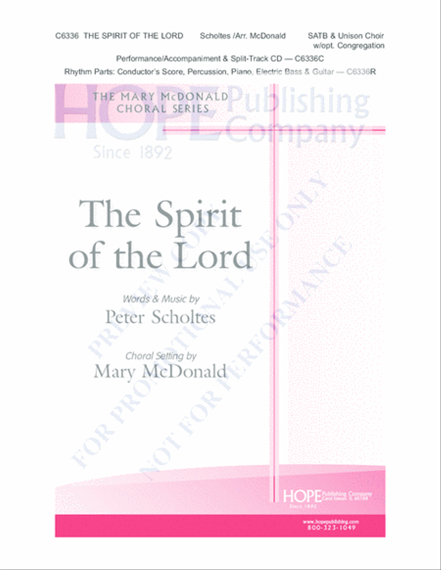 The Spirit of the Lord 4-Part scores gallery preview page 2