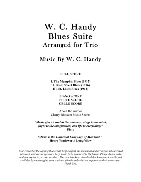 W. C. Handy Blues Suite for Trio