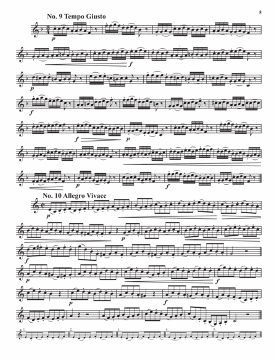 60 Etudes for Second Horn Horn scores gallery preview page 6