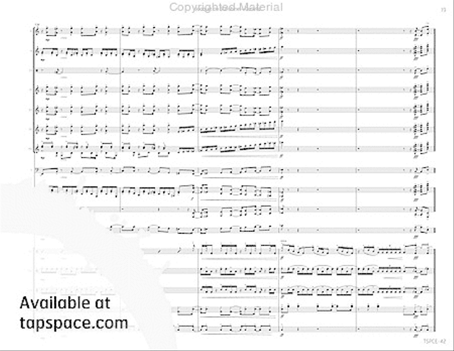 Joaquin on Sunshine Joaquin on Sunshine Percussion Ensemble scores gallery preview page 24
