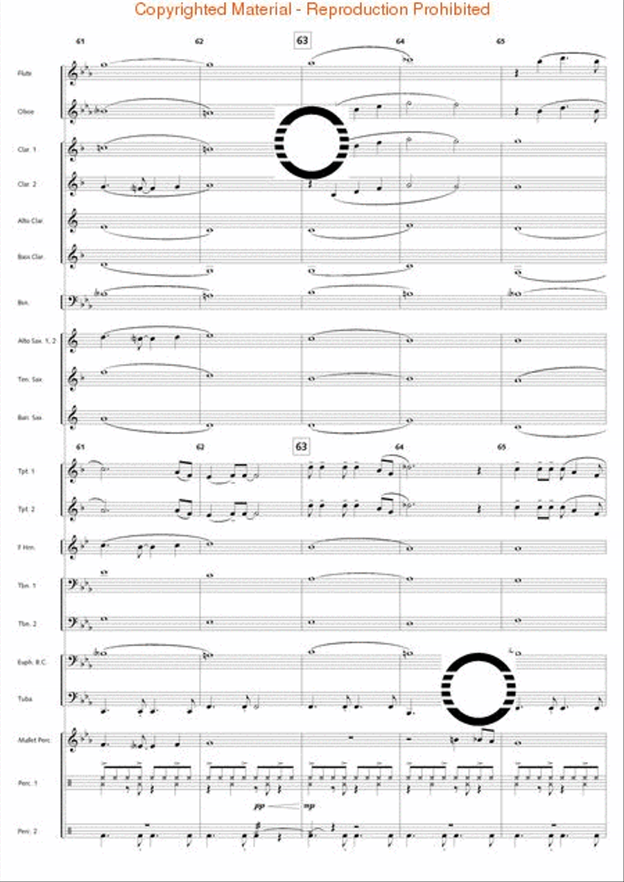 Bossa Nova Breeze Concert Band scores gallery preview page 14