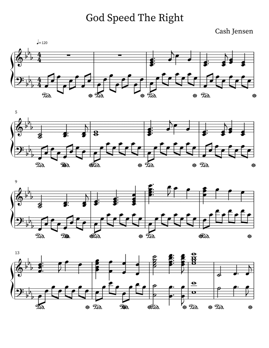 God Speed The Right LDS Arrangement Easy Piano scores gallery preview page 1