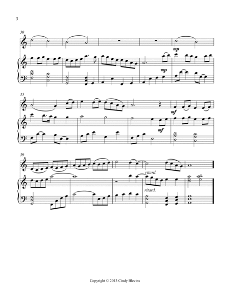 Carolan's Dream, for Piano and Violin Violin Solo scores gallery preview page 4