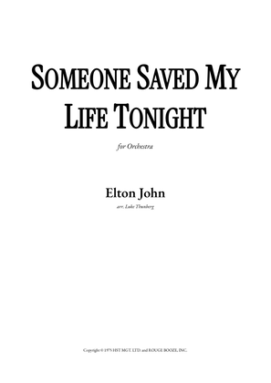Book cover for Someone Saved My Life Tonight