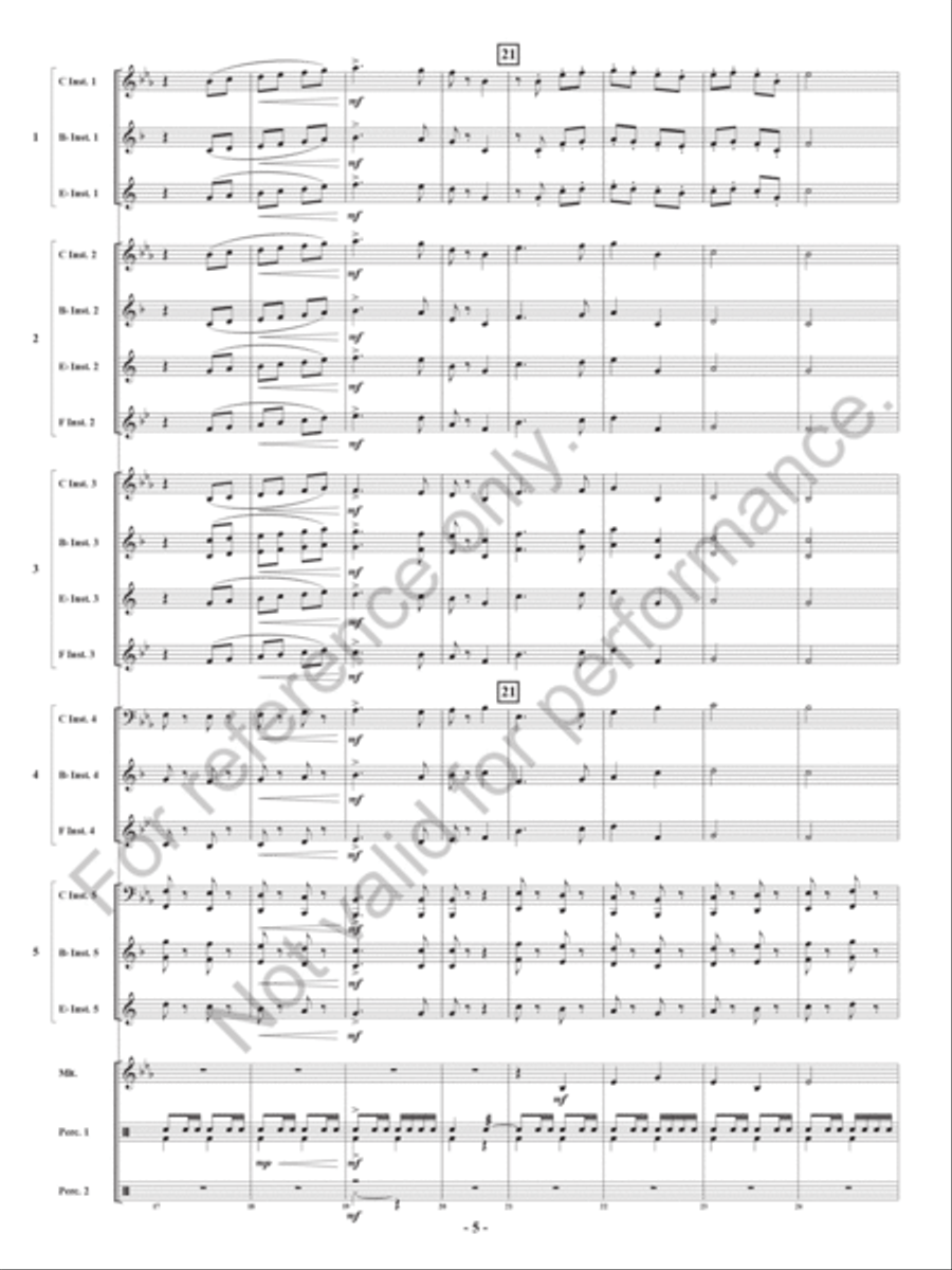 Bravo Zulu Bravo Zulu Concert Band scores gallery preview page 6