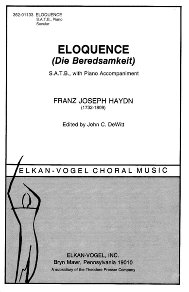Eloquence by Franz Joseph Haydn 4-Part - Sheet Music