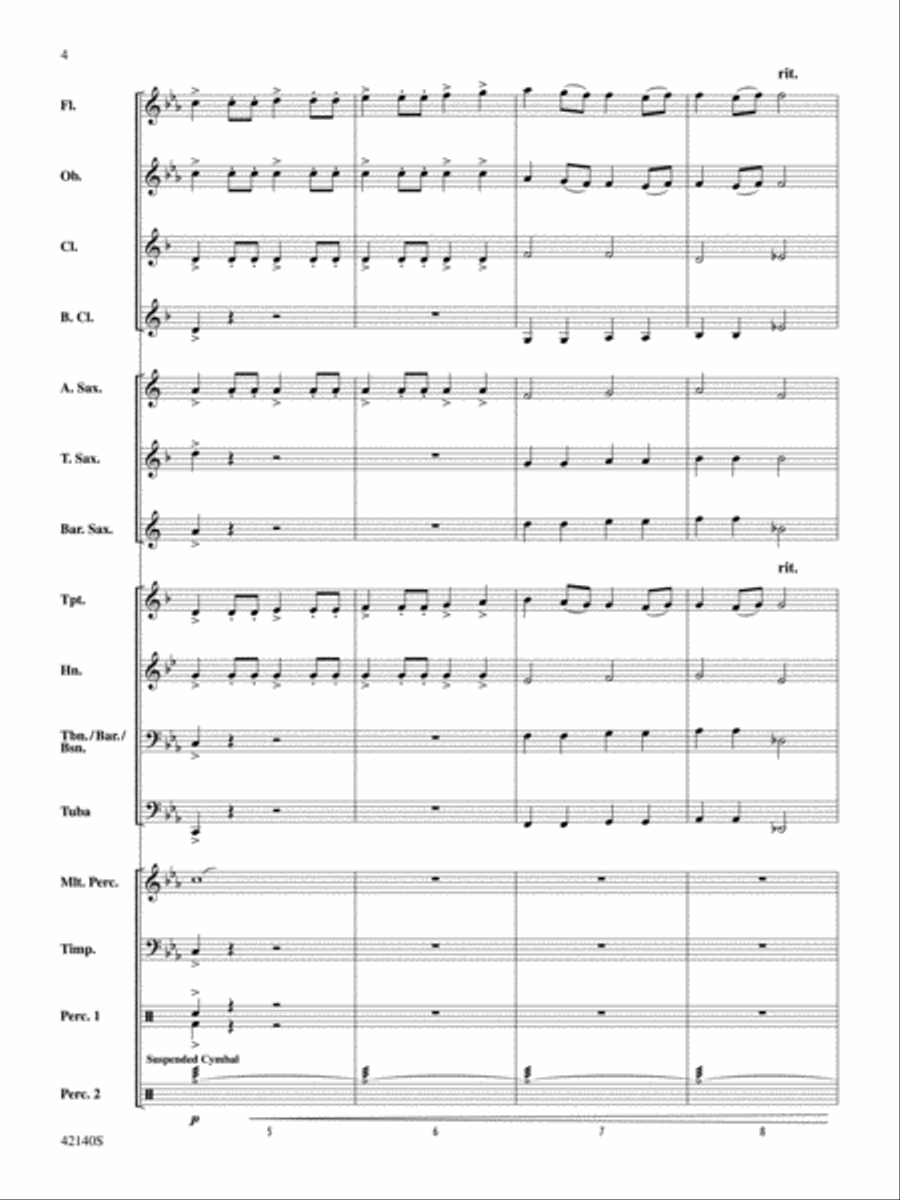 Carpathian Castle: Score Concert Band scores gallery preview page 4