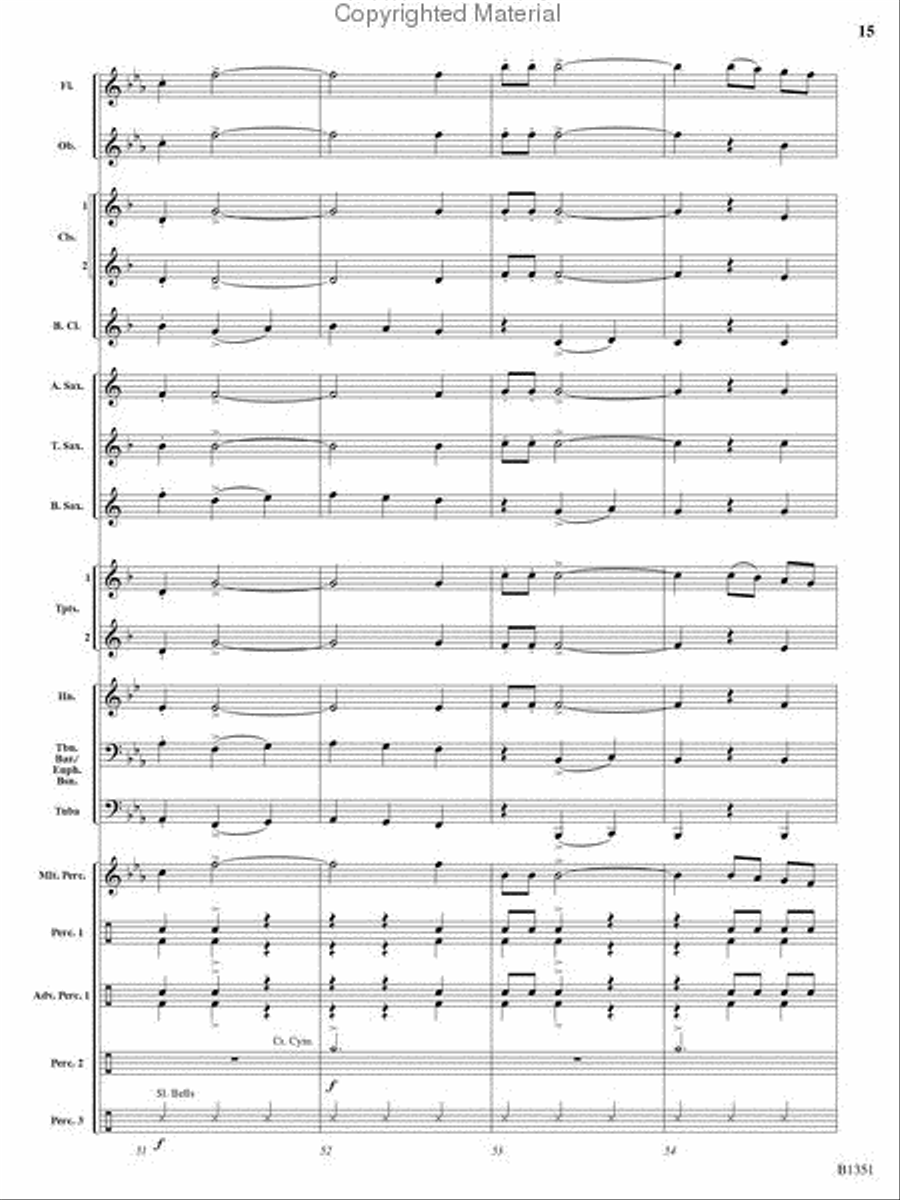 A Canterbury Christmas Concert Band scores gallery preview page 14
