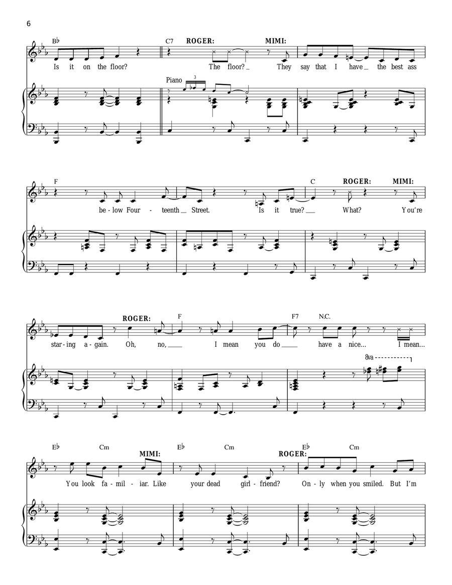 Light My Candle Piano, Vocal scores gallery preview page 6