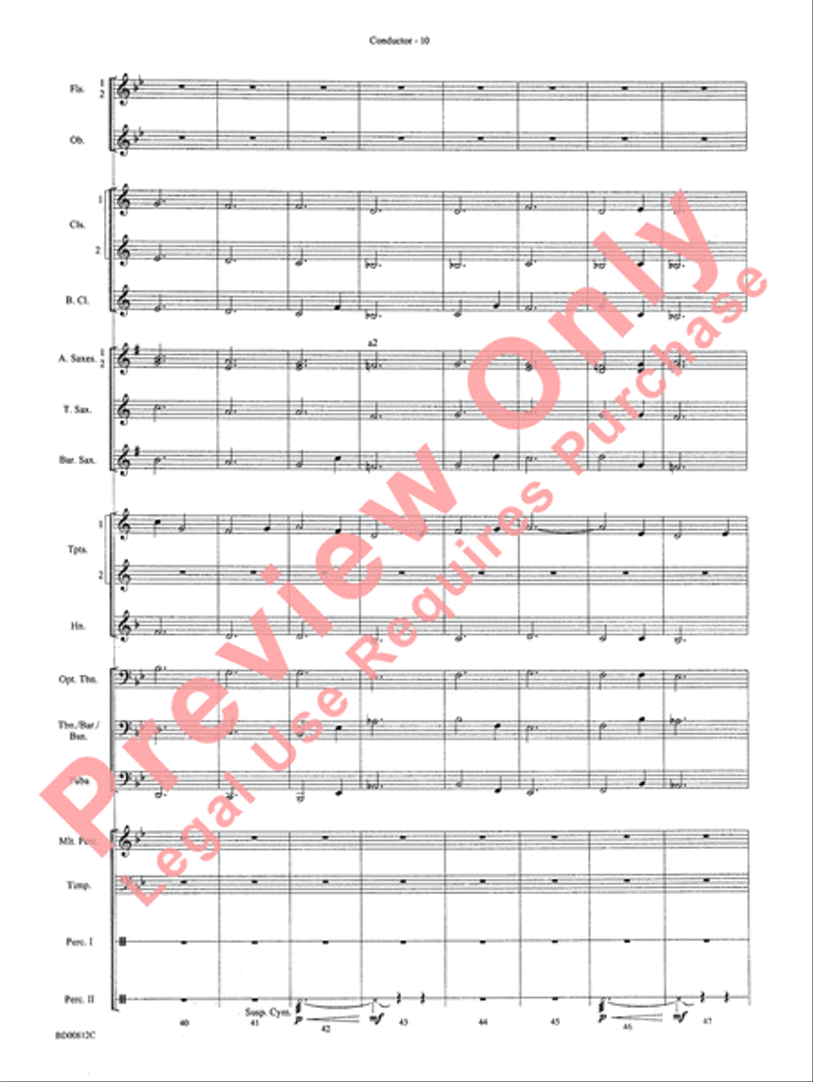 Portsmouth Overture Portsmouth Overture Concert Band scores gallery preview page 12